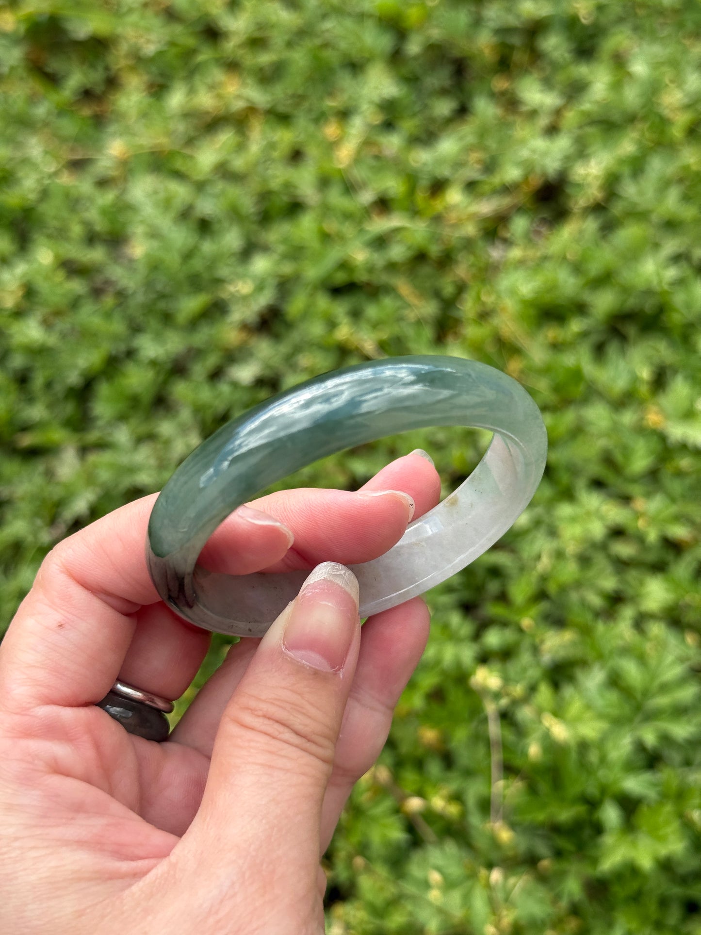 “half mountain, half water” jadeite SIZE 51 52